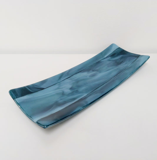 Marine Glass Art Tray - RESERVED for LEE